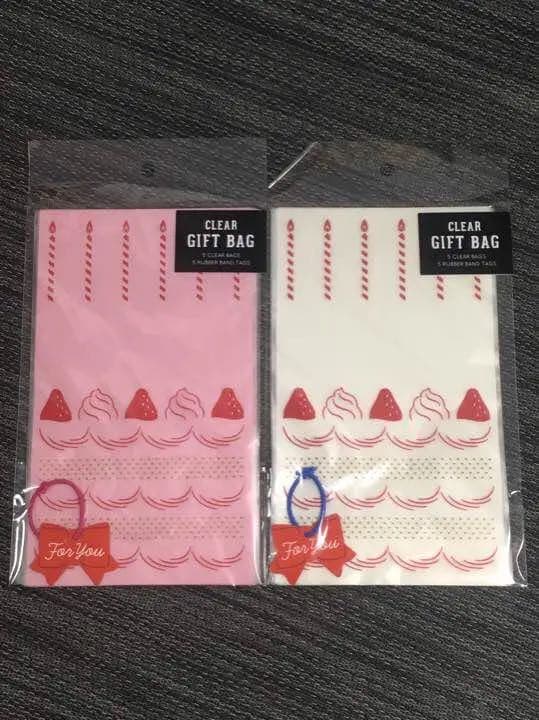 ラッピング Clear Gift Bag 5枚入り 4種類8セット