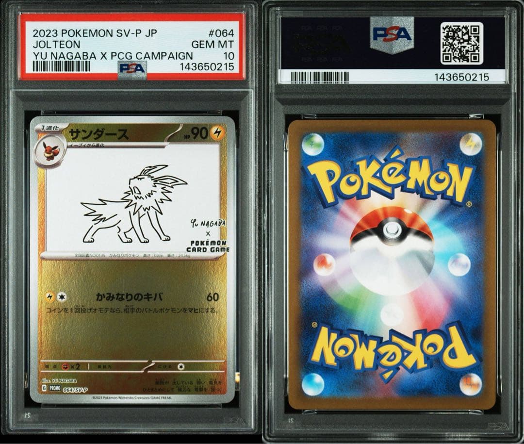 PSA10 YU NAGABA ブイズ9種＋ピカチュウ プロモ 10連番