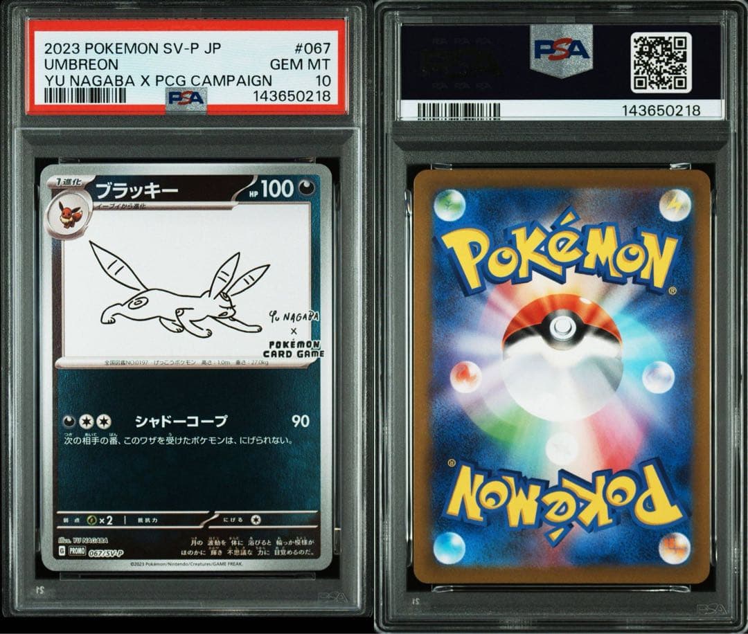 PSA10 YU NAGABA ブイズ9種＋ピカチュウ プロモ 10連番