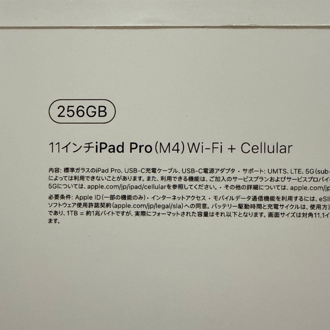 11インチiPad Pro (M4) 256GB