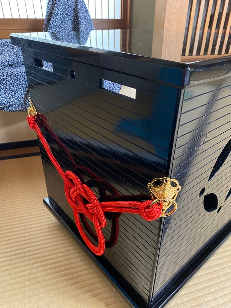 茶道具/御園棚セット① 立礼棚 裏千家 淡々斎好写 丸炉 電熱器 畳み椅子×2脚