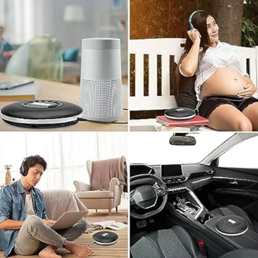 CDプレーヤー ポータブル Bluetooth 超軽量 ウォークマン ブラック