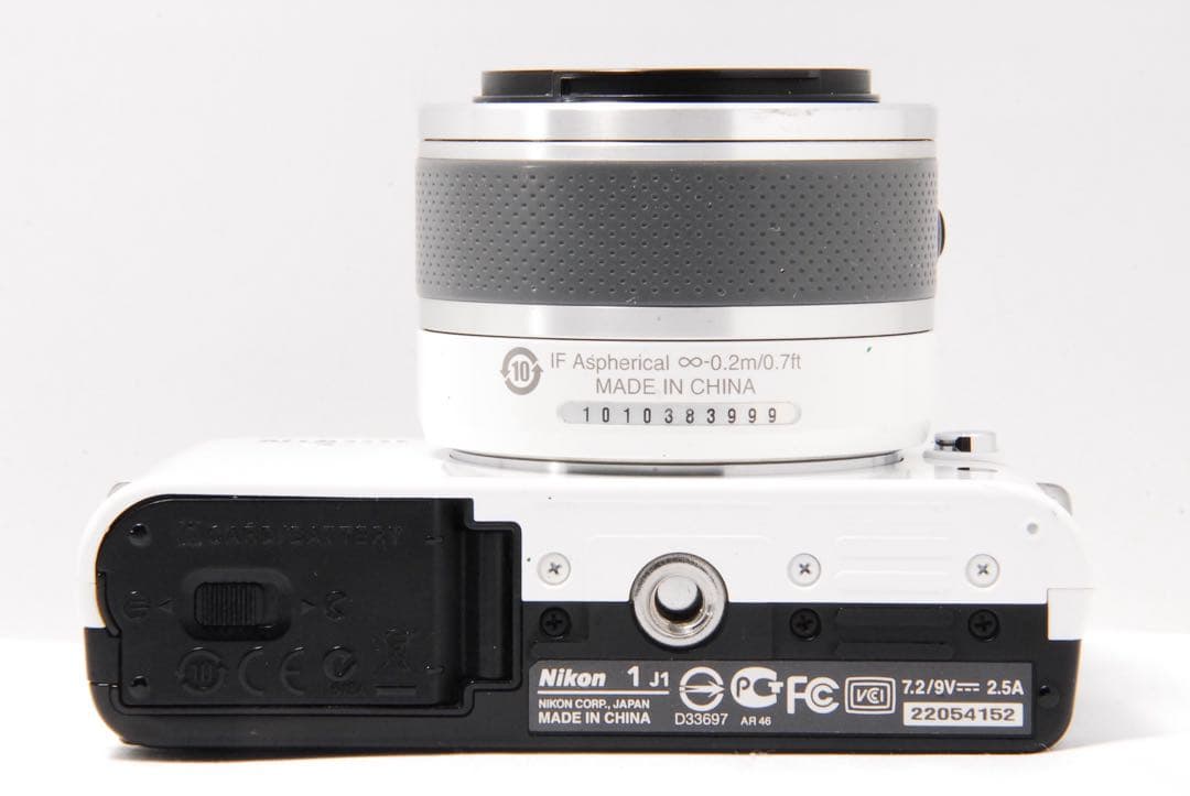 Nikon 1 J1 ホワイト ミラーレス スマホ転送 標準ズームレンズキット
