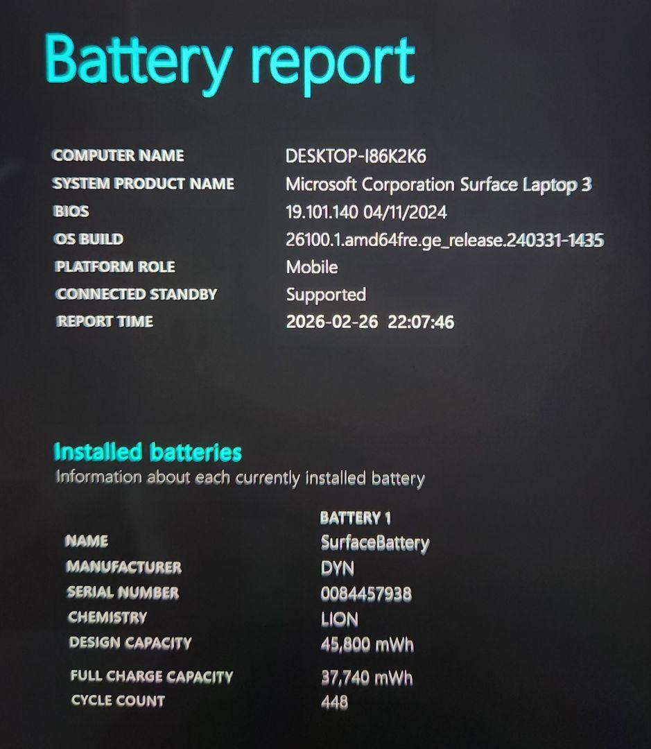 Surface Laptop3 第10世代Corei5 8GB 256GB