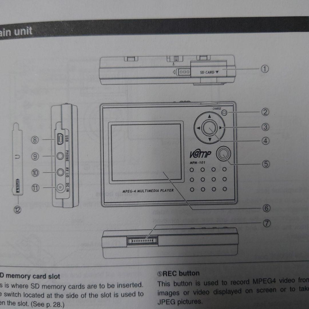 MPEG4 マルチメディアプレーヤー MPM-101 未使用品