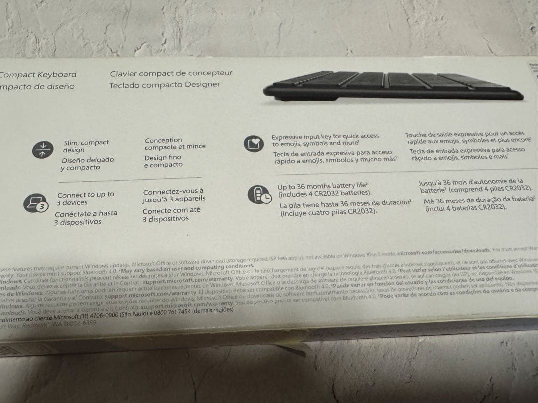 未使用 Microsoft Designer Compact Keyboard