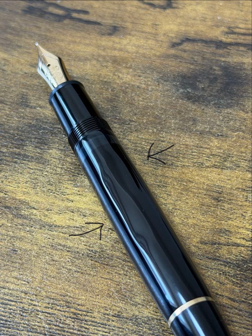 新品未使用　146 ルグラン　西ドイツ製　全金　2段エボナイトペン芯　F 万年筆