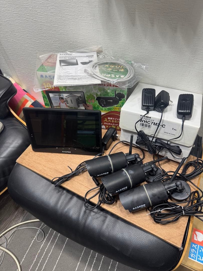 wiff無しでOK マスプロ電工防犯カメラ３台 WHC10M2 (リコール対象外