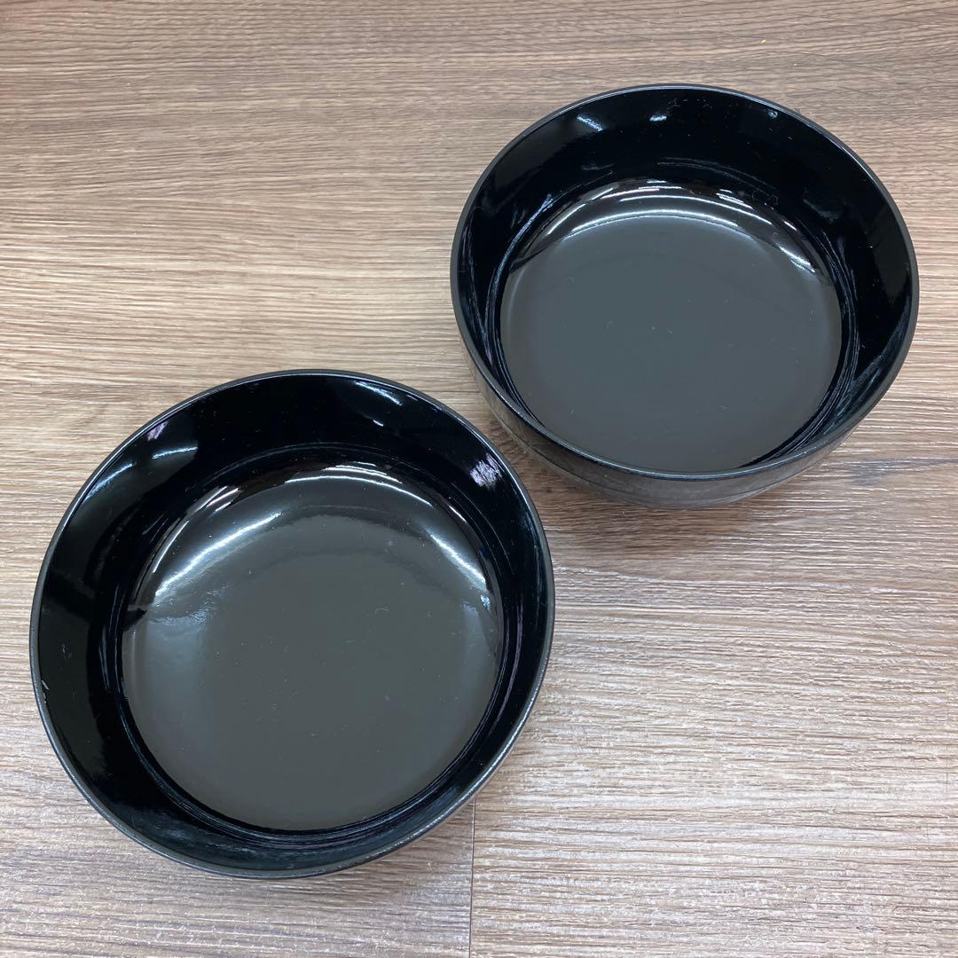 3F 漆器 黒塗 吸物椀 6客セット 蓋付き 汁椀 おもてなし 平椀 食器