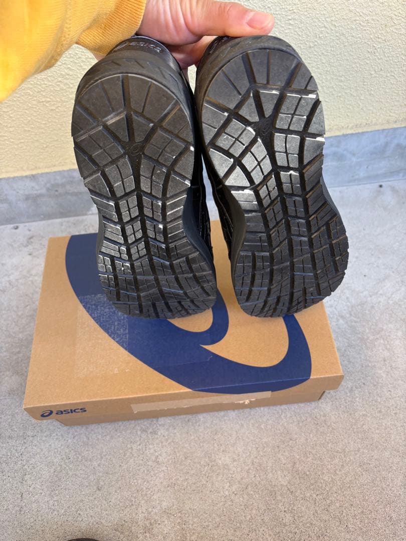 asics ダイヤル式安全靴 ブラック/イエロー