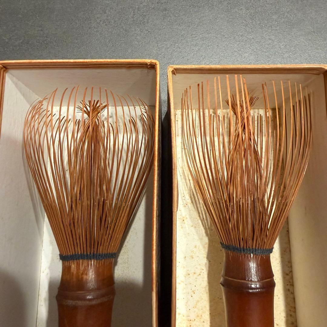 【全新未使用】茶道具 竹製 茶筅 2本セット