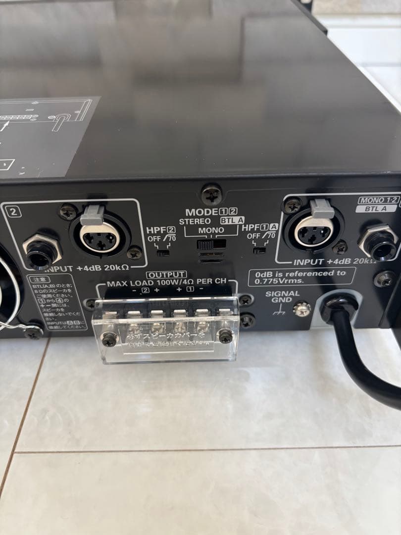 【美品】RAMSA ラムサ WP-C104 パワーアンプ パナソニック
