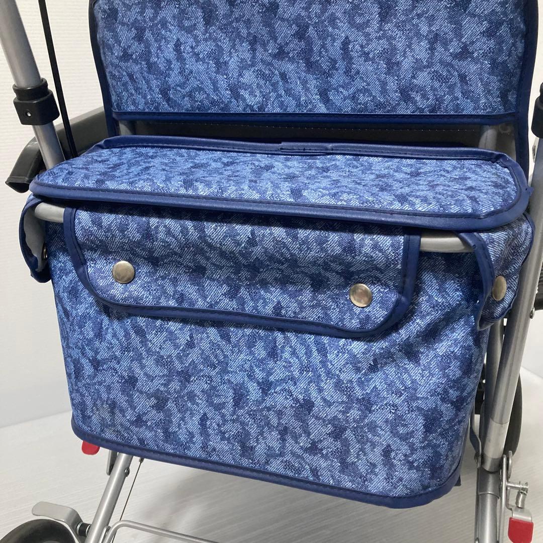 島製作所 シルバーカー マーチA ブルー ボックス型