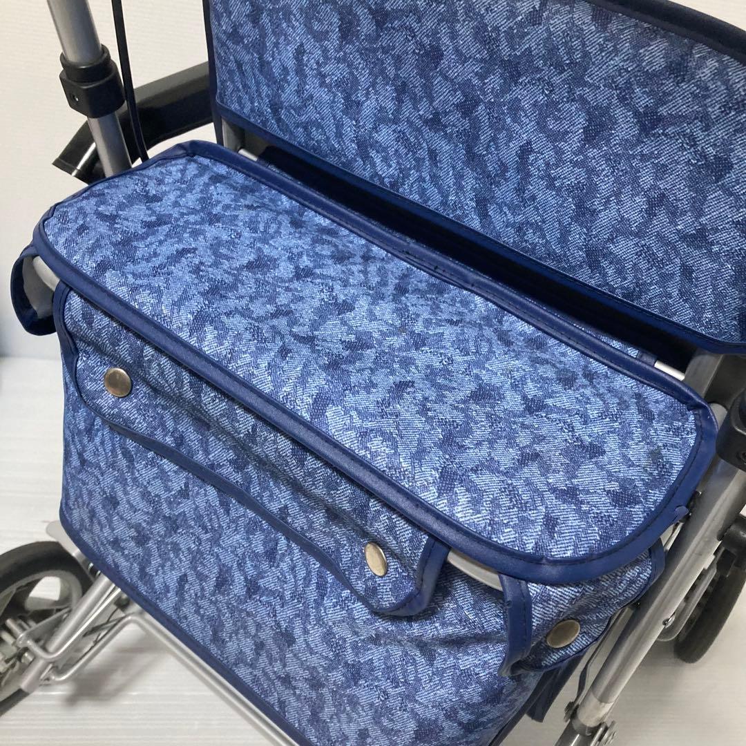 島製作所 シルバーカー マーチA ブルー ボックス型