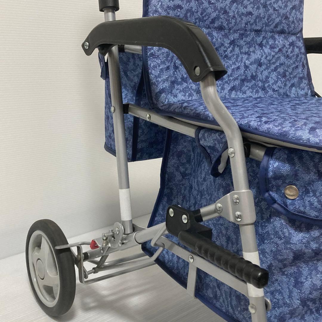 島製作所 シルバーカー マーチA ブルー ボックス型