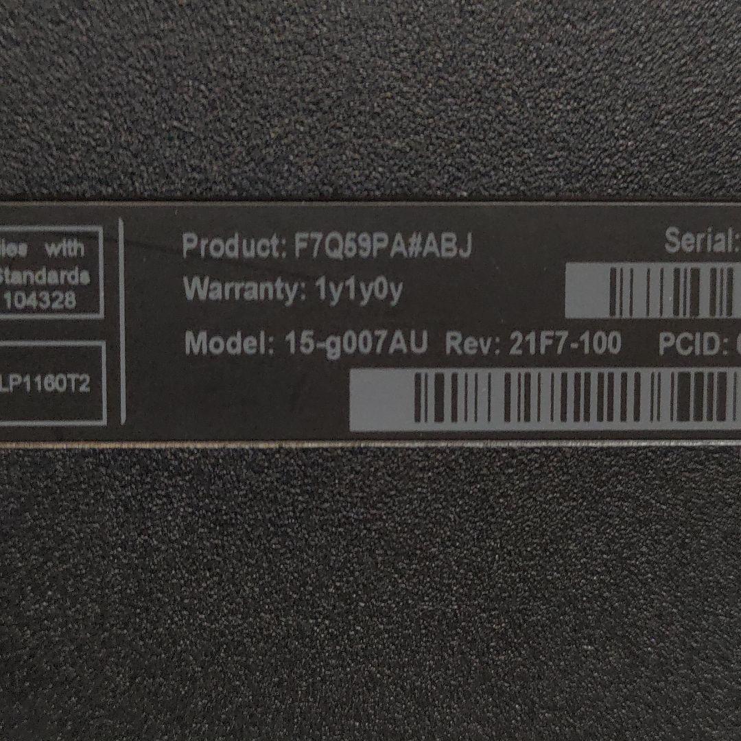HP 15.6インチ ノートパソコン 15-g007AU
