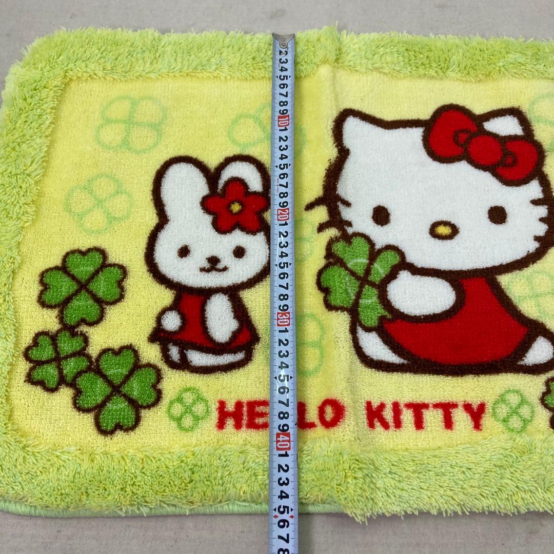 【未使用★2008年製】サンリオ　ハローキティ　マット　バスマット　グリーン