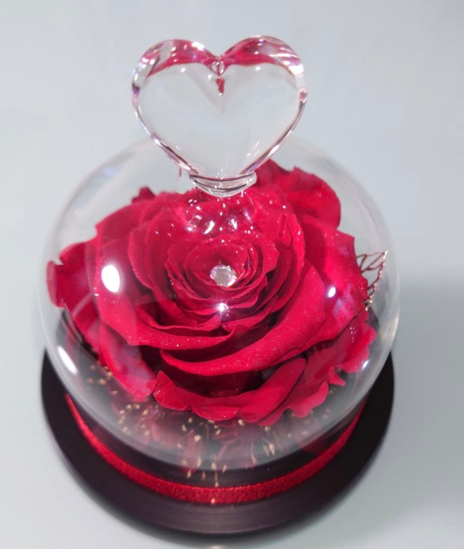 ❣️母の日❣️✨希少　ダイヤモンドローズ　赤薔薇　プリザーブドフラワー