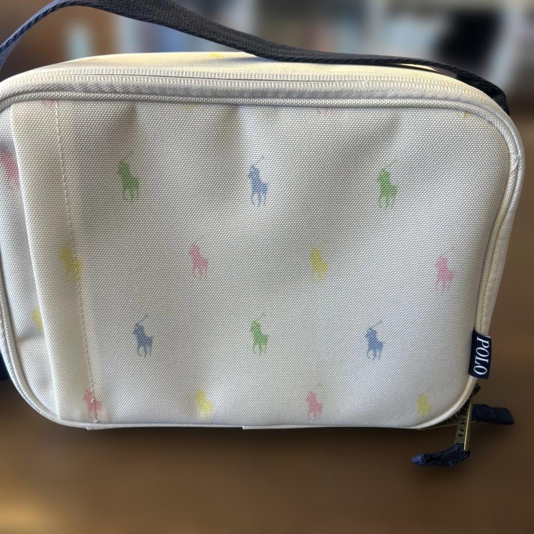 Polo ラルフローレン マルチケース ホワイト×パステルカラーロゴ