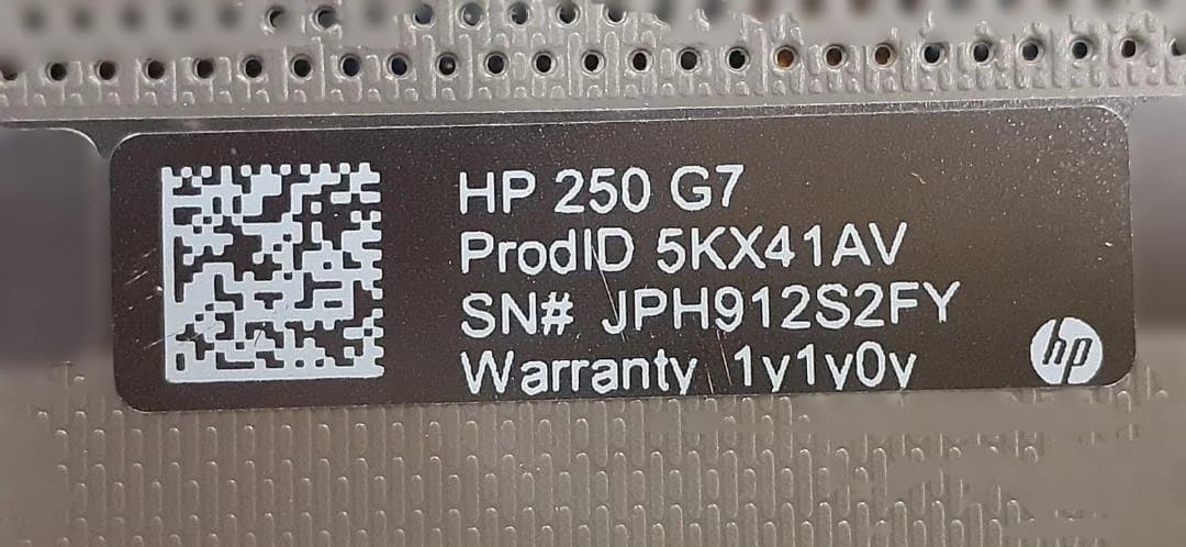 シ*グ様 80L0225-08【ジャンク】HP 250 G7 / Core i5