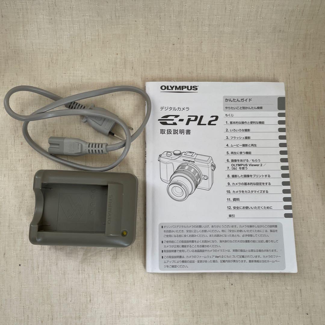 OLYMPUS PEN E-PL2 ミラーレス一眼 ダブルズーム※キャップ欠品