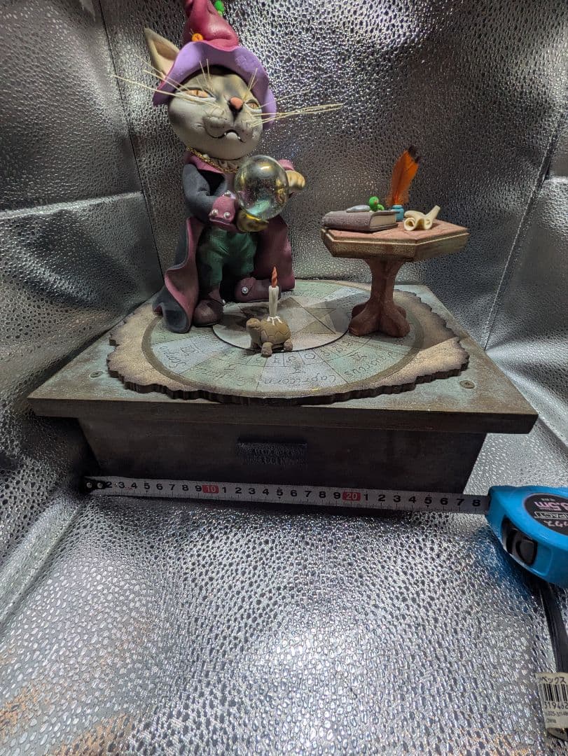 【超希少 2001年製】Wizard Cat 猫の魔法使い 置物 ビンテージ