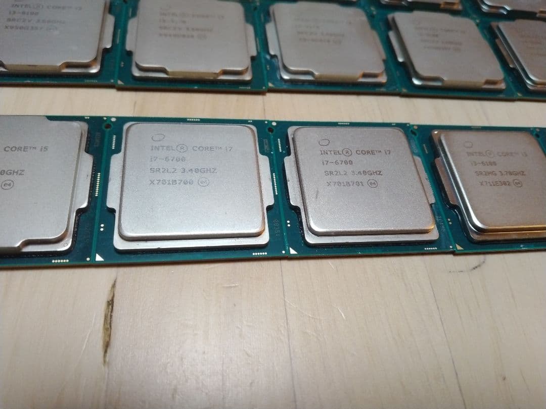 i3-9100×10枚　他、計15枚