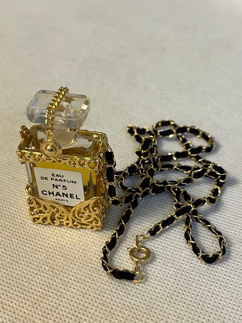 極美品 CHANEL N°5 香水 ネックレス ヴィンテージ ペンダント 稀少