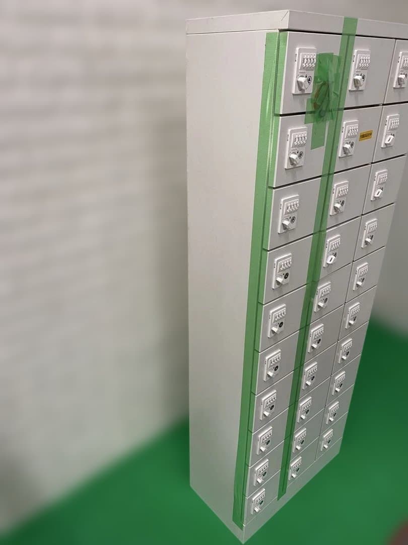 ダイヤル錠 NO検索キーセット 小物入れロッカ30人用 KLKW-30-DWH