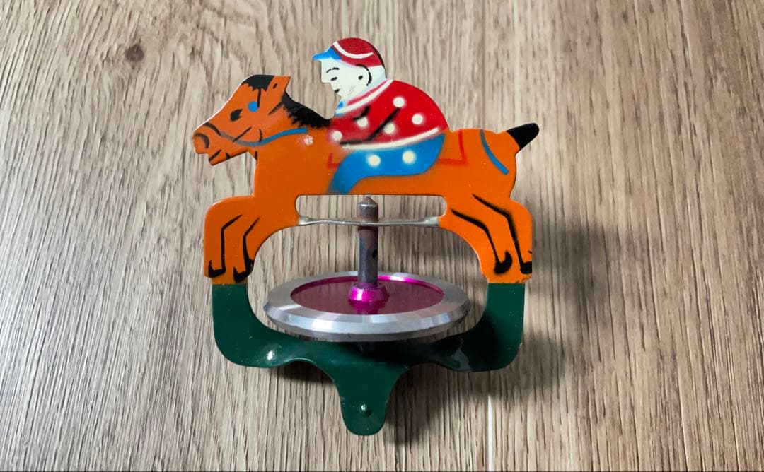 タイガー商会　地球ゴマ 競馬ゴマ ジョッキーゴマ　昭和レトロ