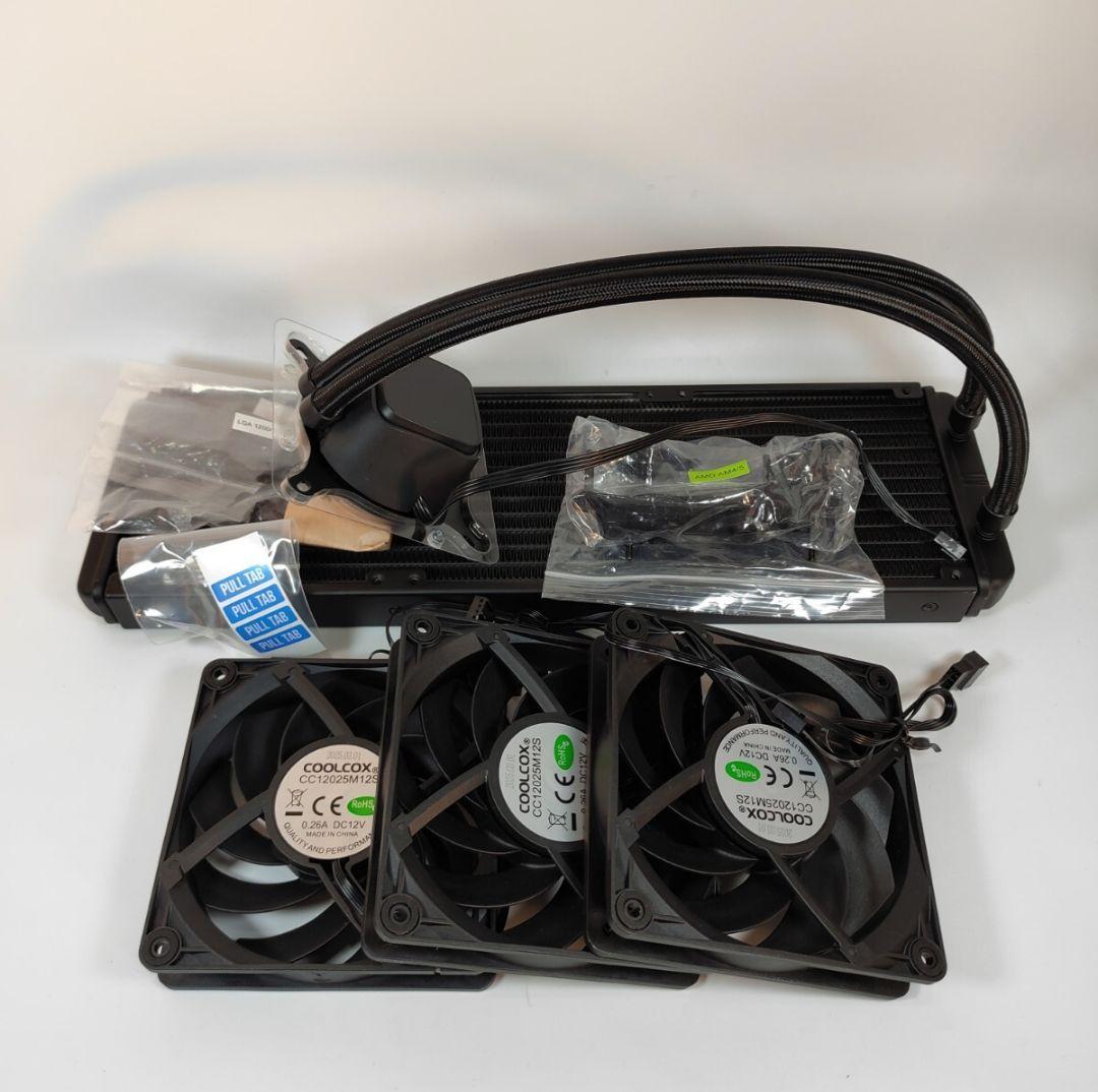 Z2838 玄人志向 簡易水冷クーラー 360mm KURO-AIOWC360