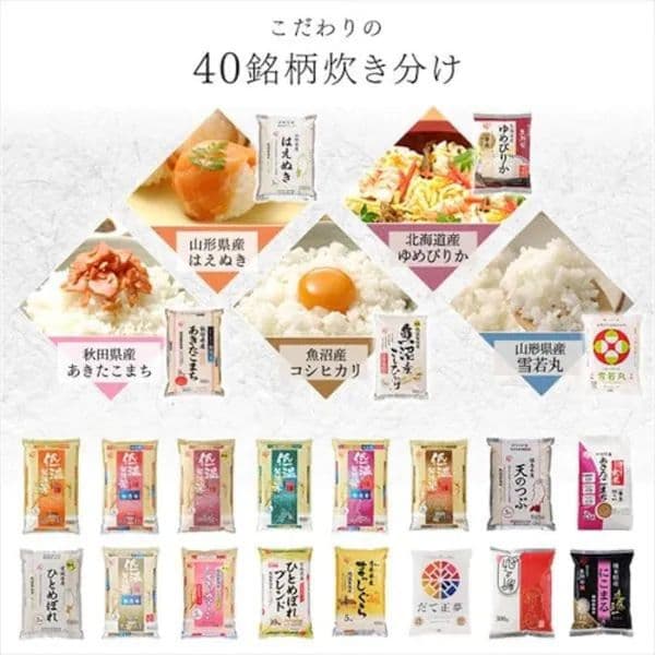 【新品未使用】IRIS OHYAMA RC-ME10-B 高火力炊飯器　10合