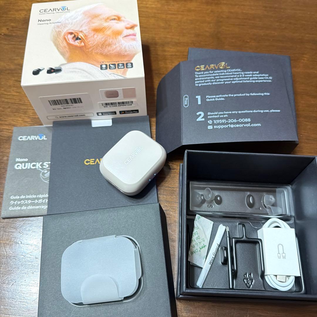 集音器　補聴　難聴　CEARVOL Nano ケース操作