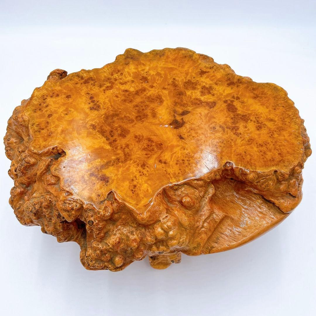 【逸品】一点物 天然木 木の瘤 花台 飾り台 瘤木 木の根 古民家 座卓 盆栽台