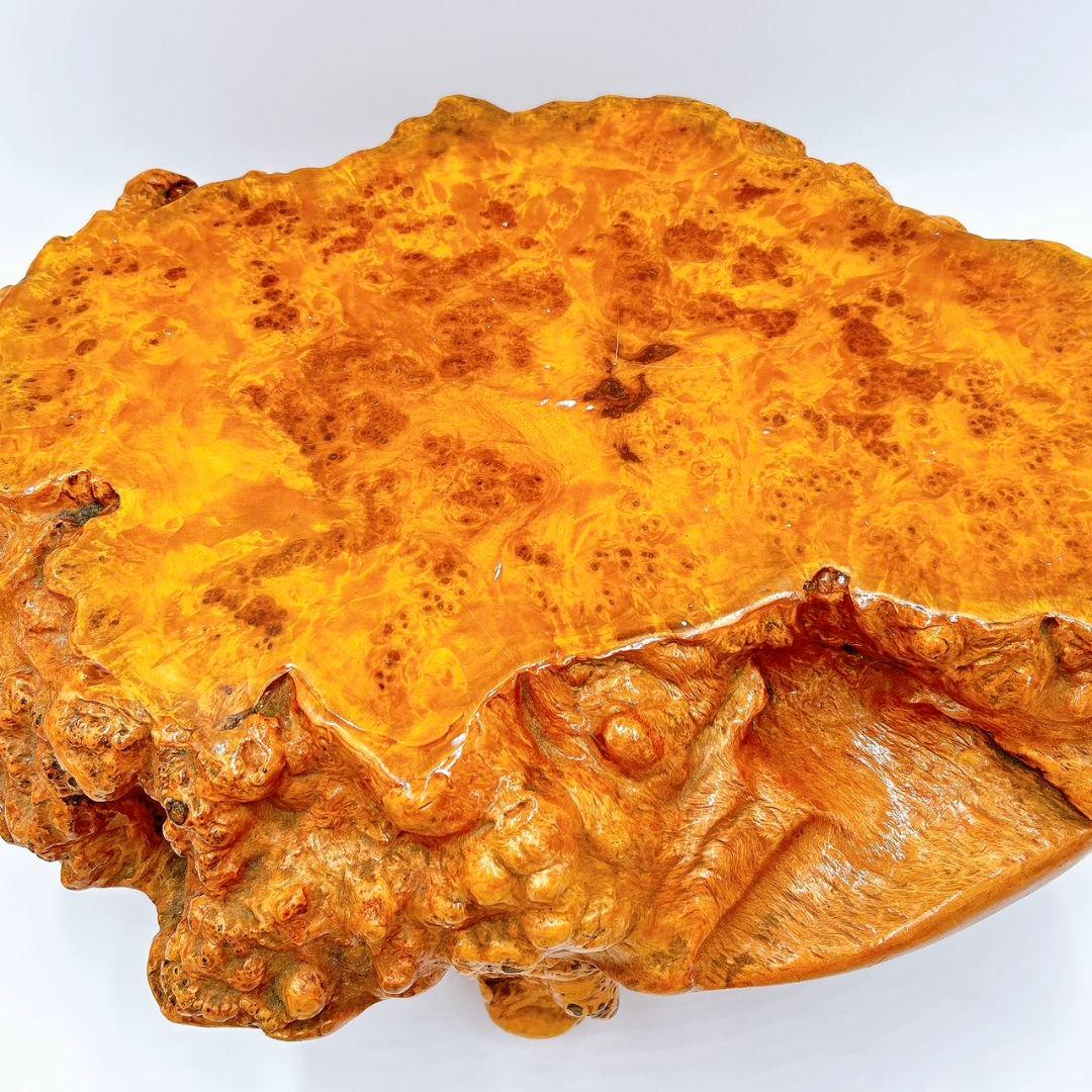 【逸品】一点物 天然木 木の瘤 花台 飾り台 瘤木 木の根 古民家 座卓 盆栽台