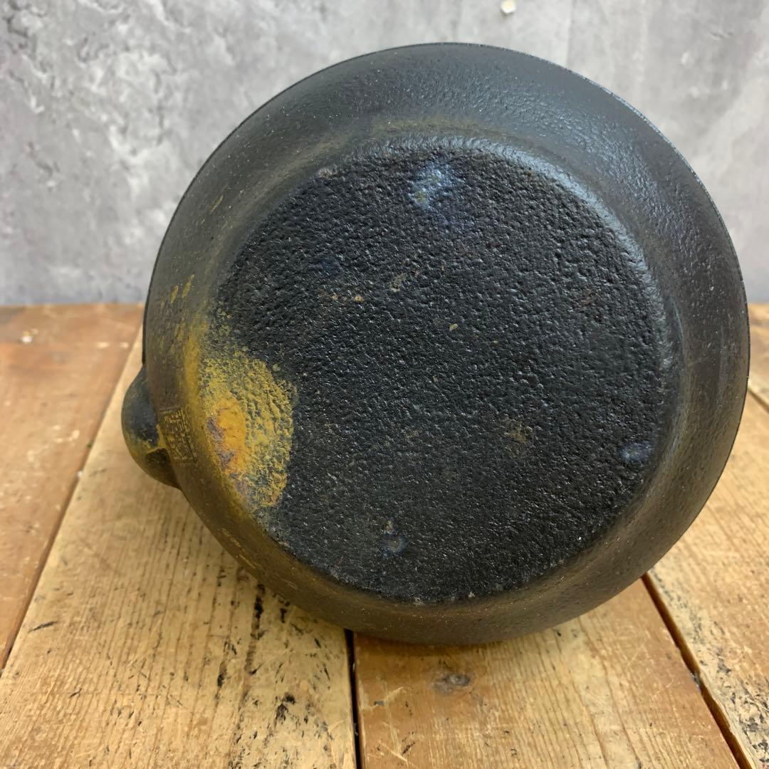 E-壁 【伝統工芸】南部鉄器 鉄瓶 南部及勘 刻印あり 鋳物 茶道具