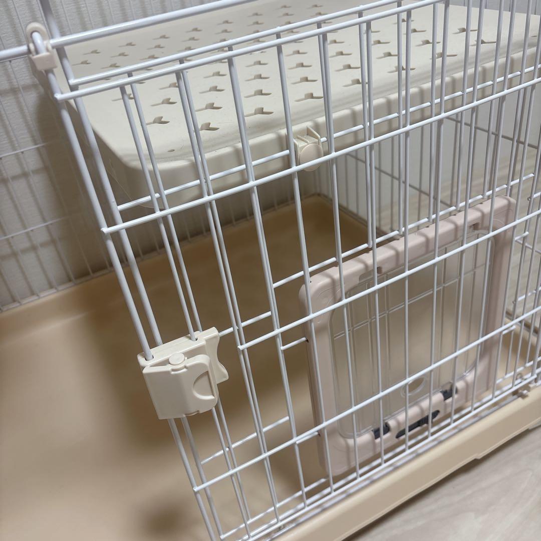 RAKU 猫ケージ キャットケージ ペットケージ ワイド扉 脱走防止 組立簡単