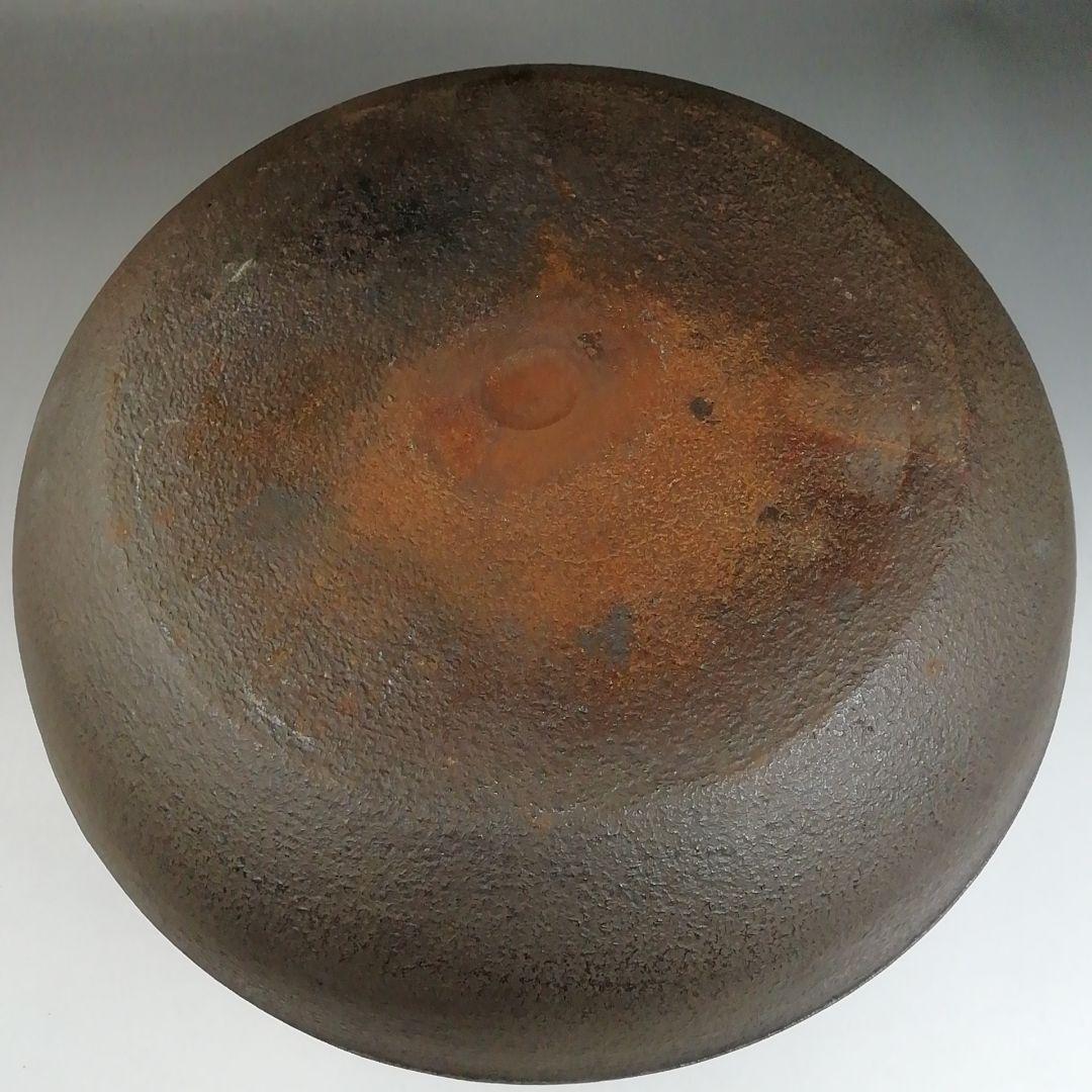 Ｗ２５２　茶釜　『鵬雲斎好　鶴雲釜』『釜師　菊池政光』『鉄釜』　共箱　茶道具