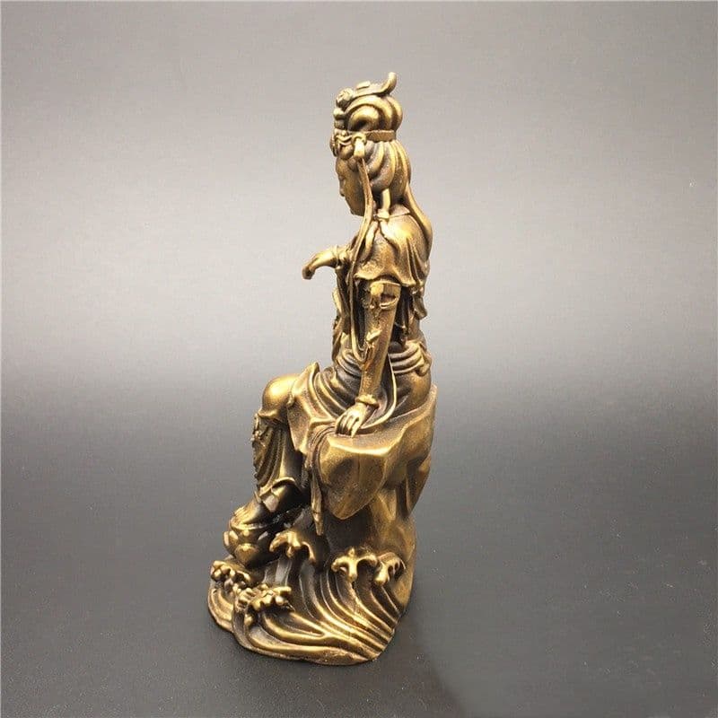 仏教美術 仏像 自在観音 小仏像 銅製 銅器