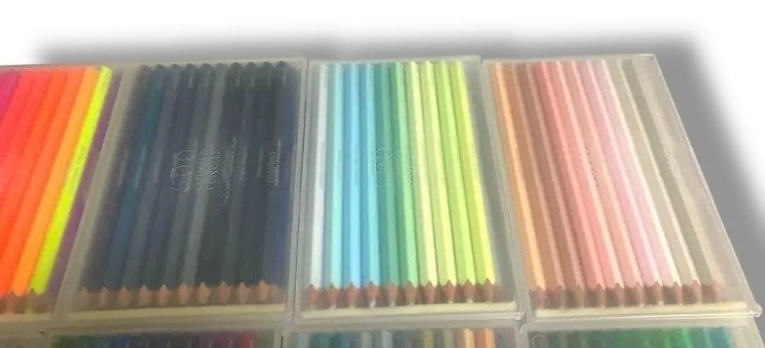 ほぼ 未使用 フェリシモ COLORED PENCILS 500色 色えんぴつ