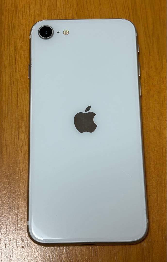 美品)iPhone SE 128GB ホワイト　SIMフリー　バッテリー100%