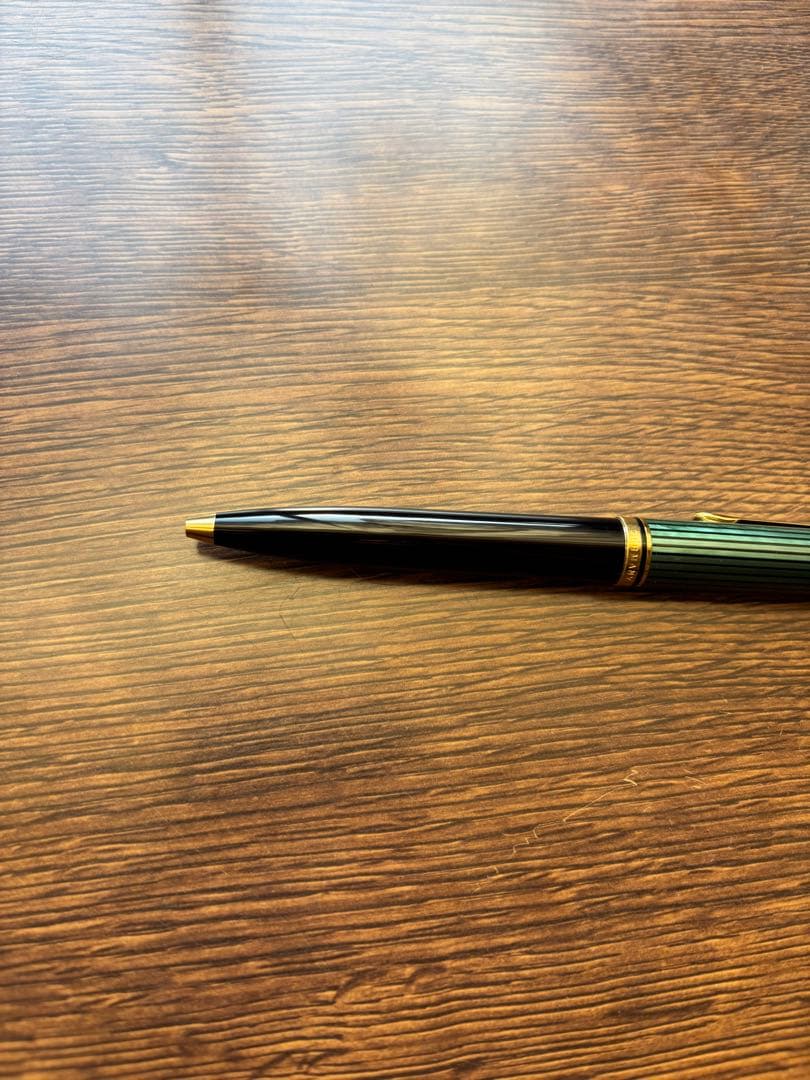 【値下げ不可・貴重】ペリカン K600 緑縞 ボールペン