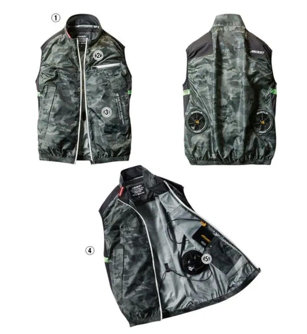 おまとめ　BURTLE AC1034 空調服【新品未開封】 ベスト M