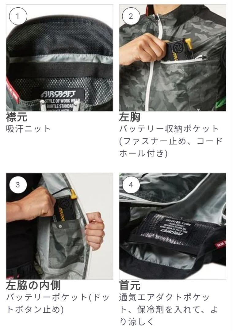おまとめ　BURTLE AC1034 空調服【新品未開封】 ベスト M