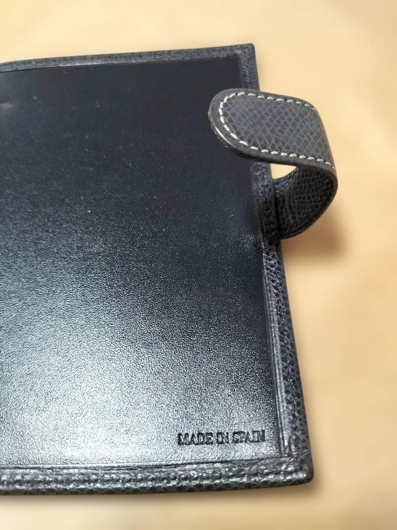LOEWE ロエベ システム手帳 リング式ファイル　紺