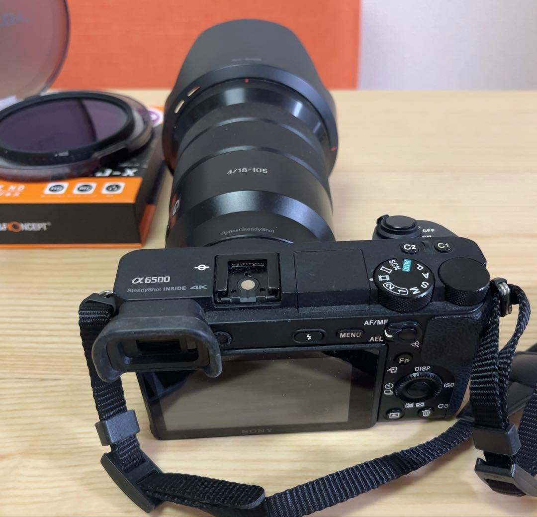 SONY α6500 ボディ レンズ18-105 F4 GOSS ➕可変式ND