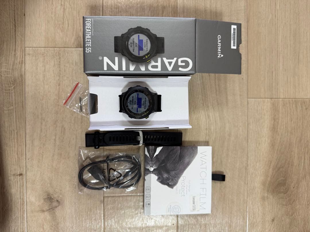 GARMIN FOREATHLETE 55 GPS 機能搭載ウォッチブラック