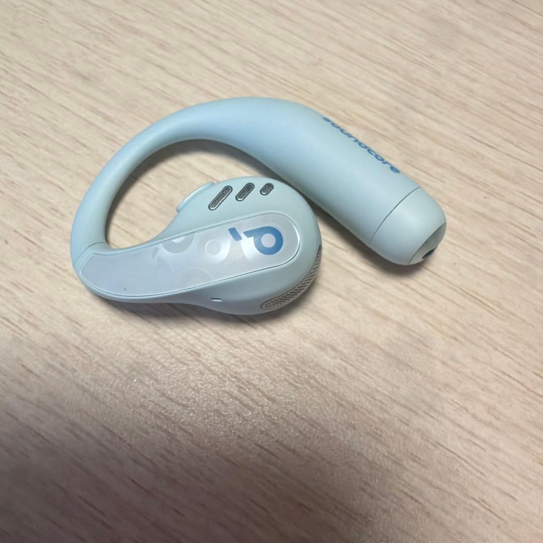 Soundcore AeroFit Pro 左耳イヤホンとケース　ミントブルー