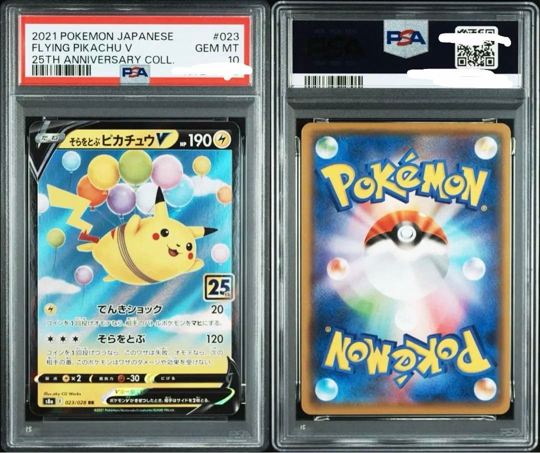 PSA10 連番 そらをとぶピカチュウV なみのりピカチュウV RR 25th