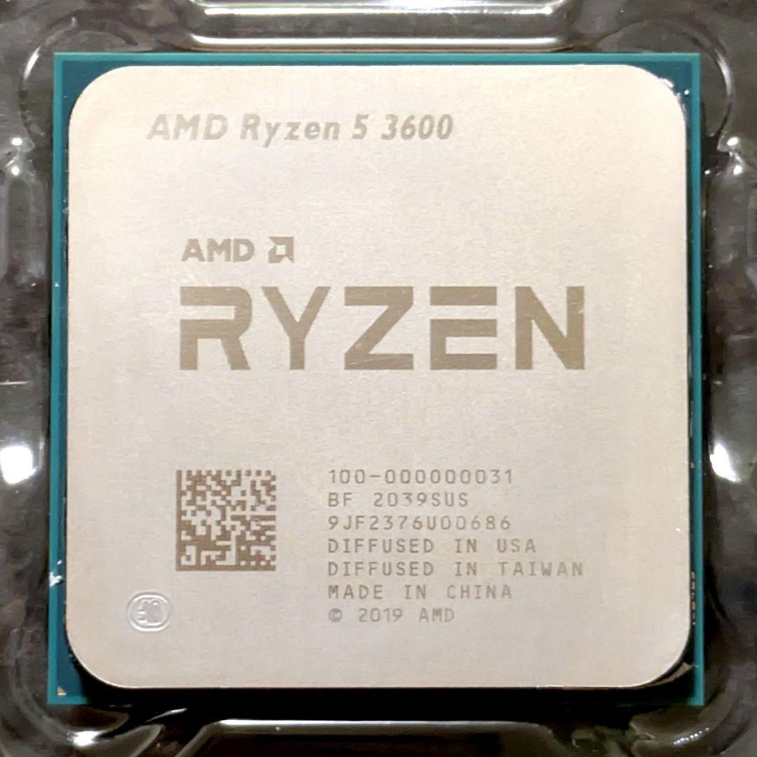 セット割引有　AMD Ryzen 5 3600 (リテールクーラー・箱・説明書)